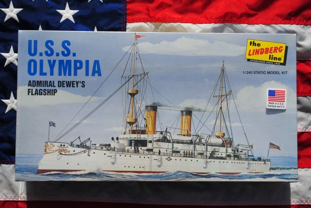 Lindberg HL402/06 U.S.S. Olympia Admiral Dewey's Flagship 1:240